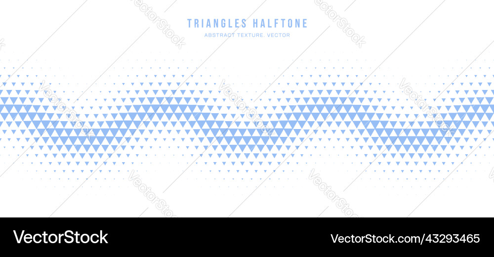 Triangles halftone pattern abstract isolate Triangles halftone pattern abstract isolate vector image