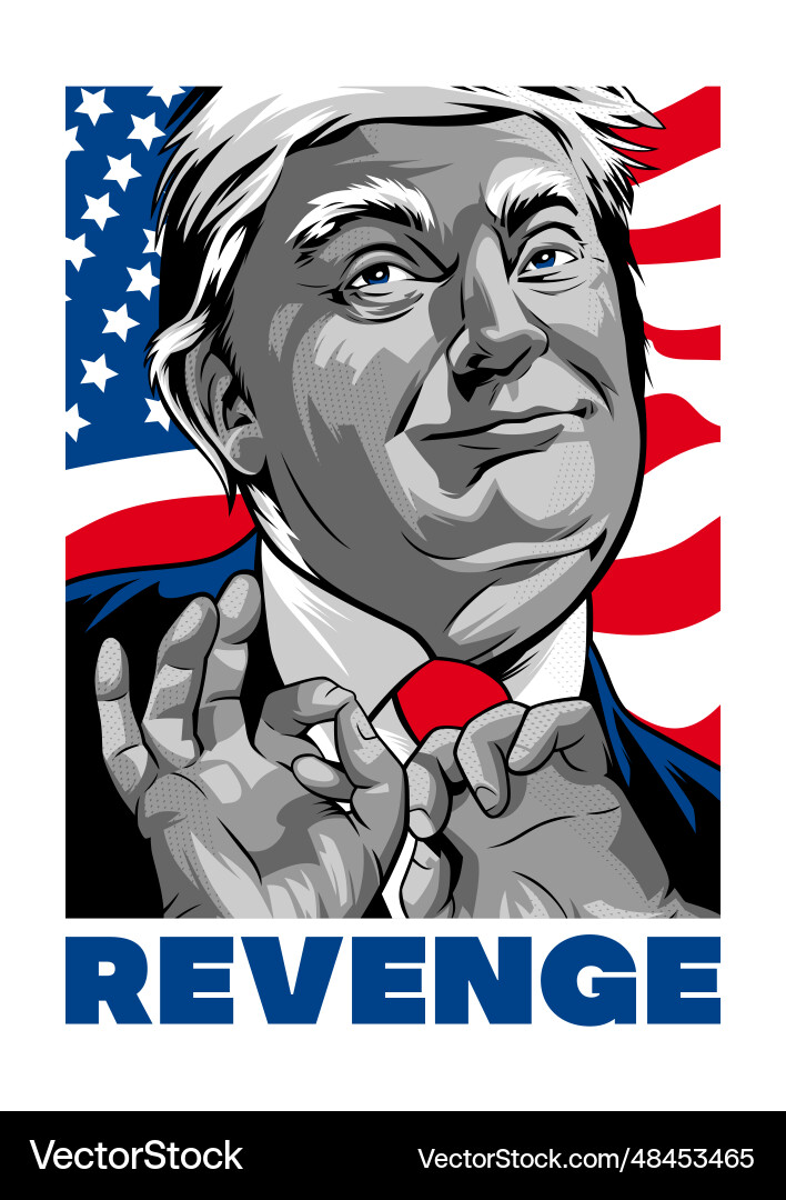 Trump Parody - Revenge Vector Image