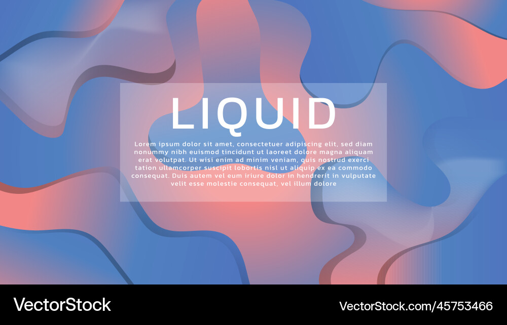 Abstract 3d liquid gradient background with soft Abstract 3d liquid gradient background with soft Vector Image