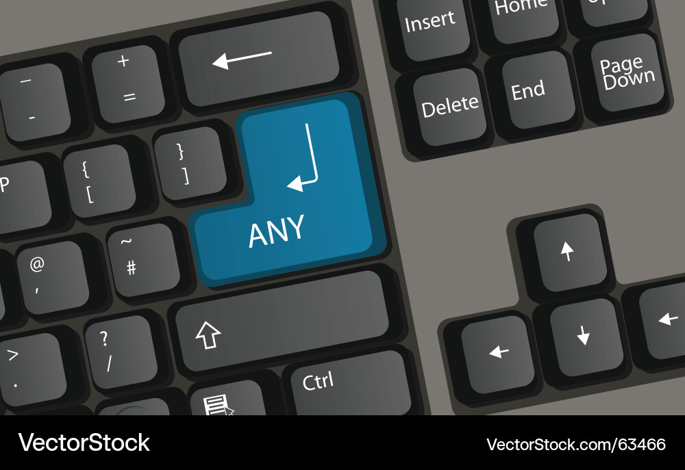 Any button vector image