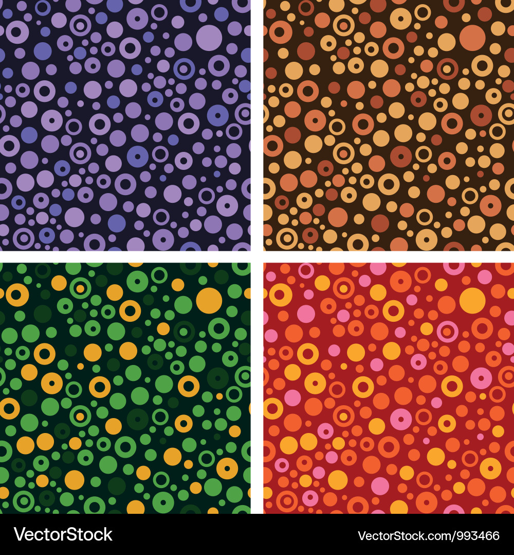 Circle Pattern Seamless vector image