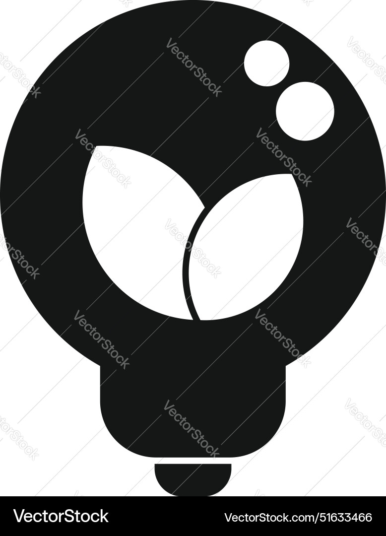 Eco light bulb showing green energy and innovation