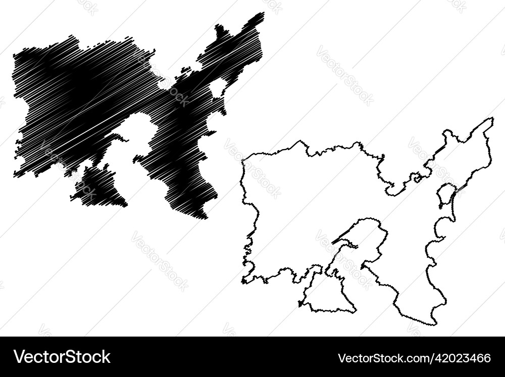 Lemnos island hellenic republic greece map Lemnos island hellenic republic greece map vector image