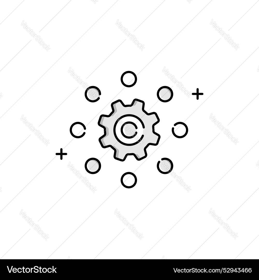 Reasoning and logic icon design analysis decision vector image