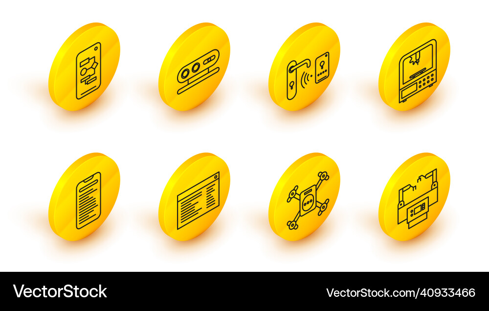 Set line assembly software web developer Set line assembly software web developer vector image