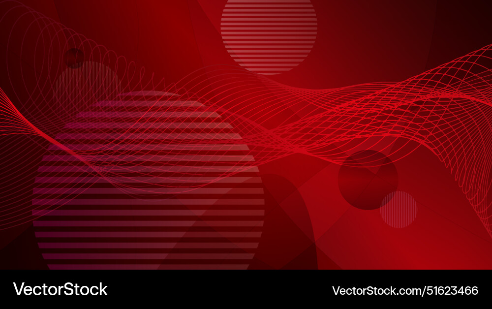 Shapes created with lines in the space Vector Image