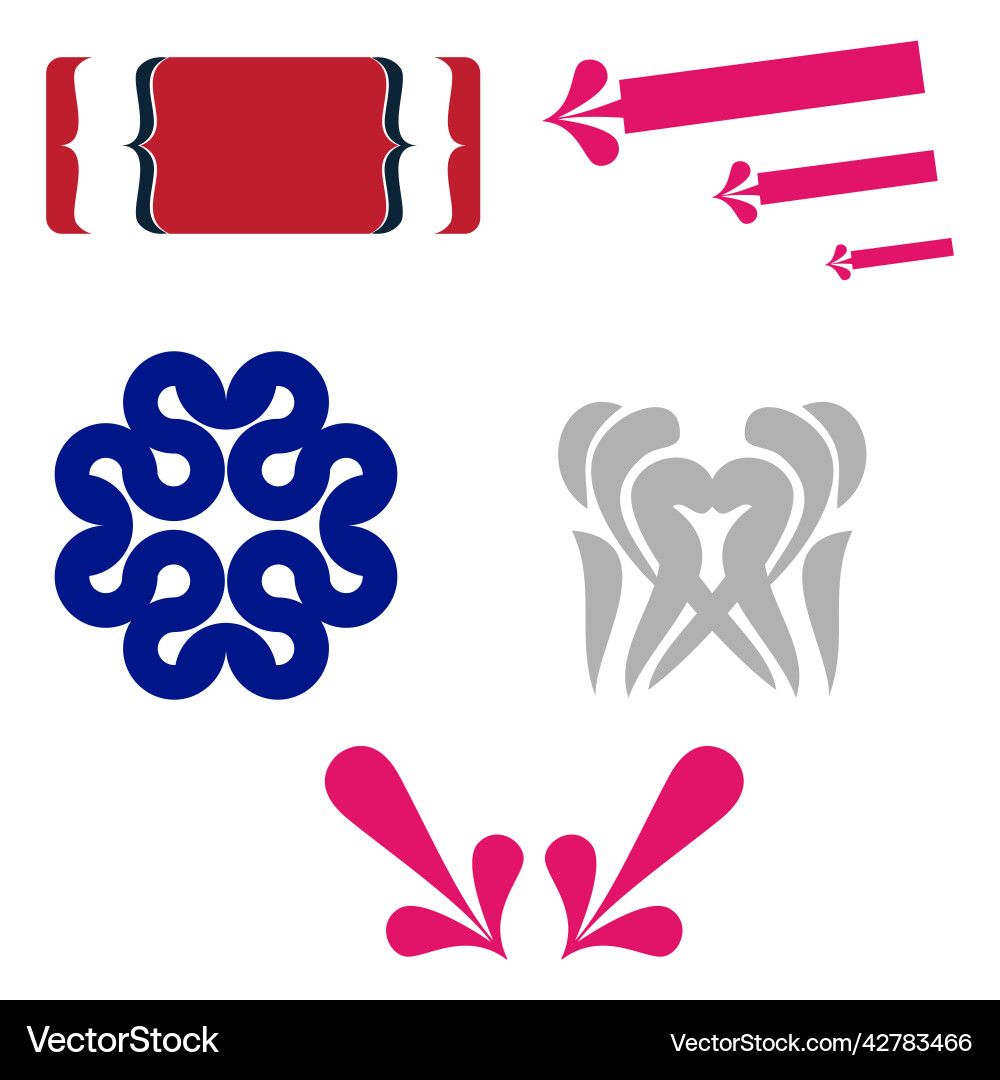 Symbols and objects for your designs Vector Image