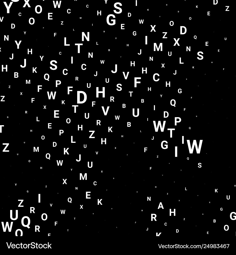 Abstract texture with letters Abstract texture with letters vector image