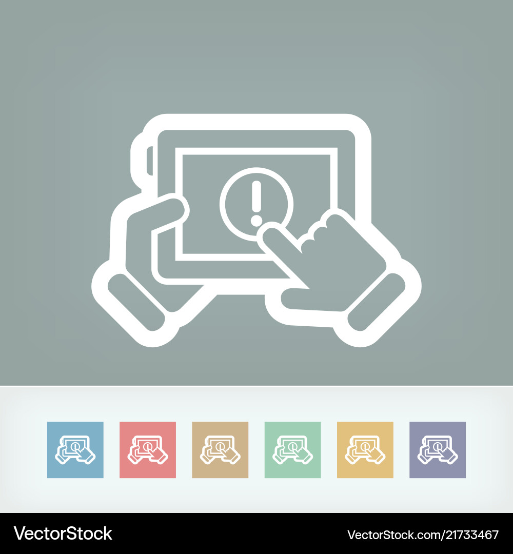 Alert mobile device Alert mobile device vector image