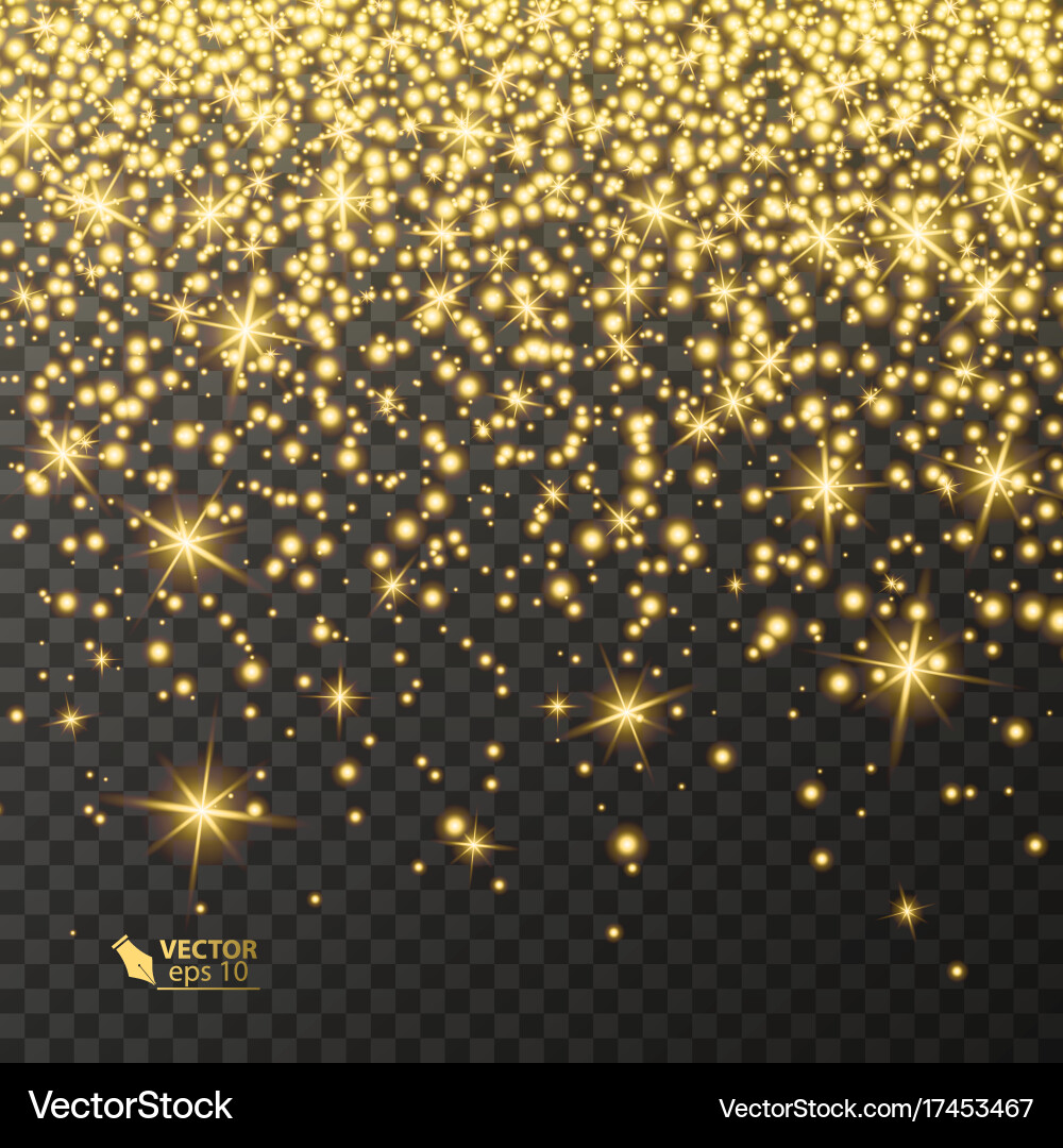 Light effect on transparent background Vector Image