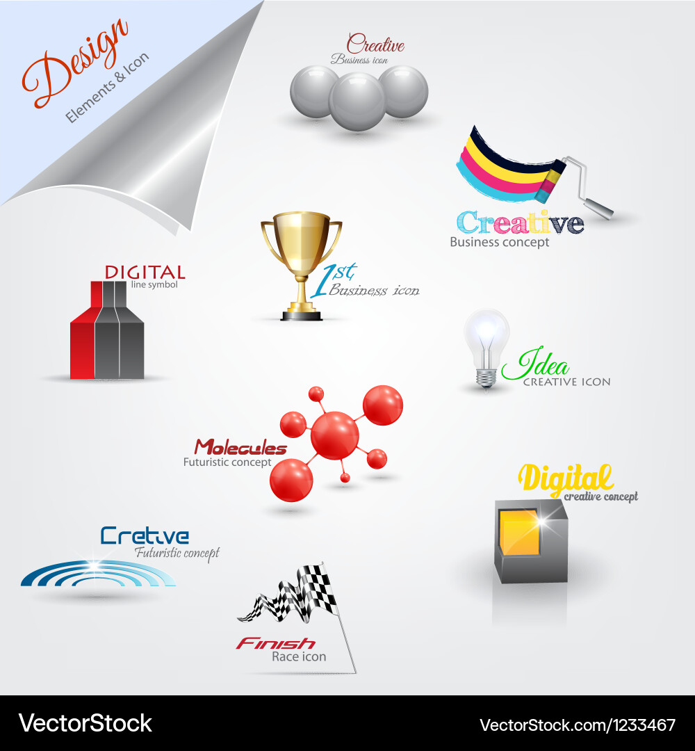 Modern icons set 2 Royalty Free Vector Image - VectorStock