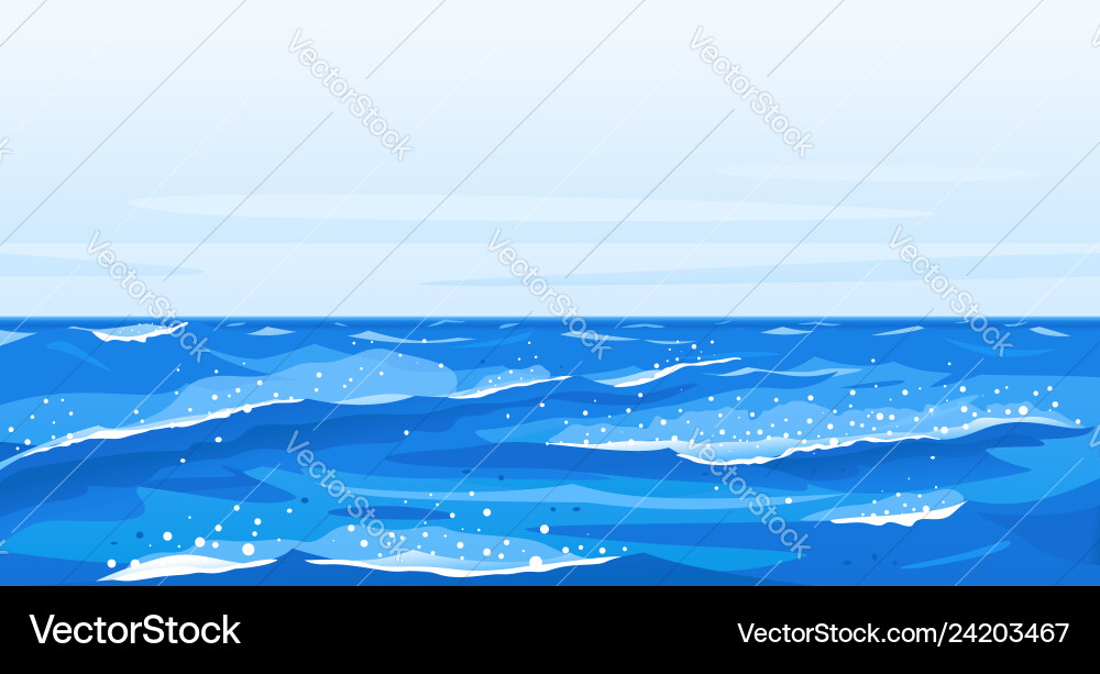 Ocean Waves Background Royalty Free Vector Image