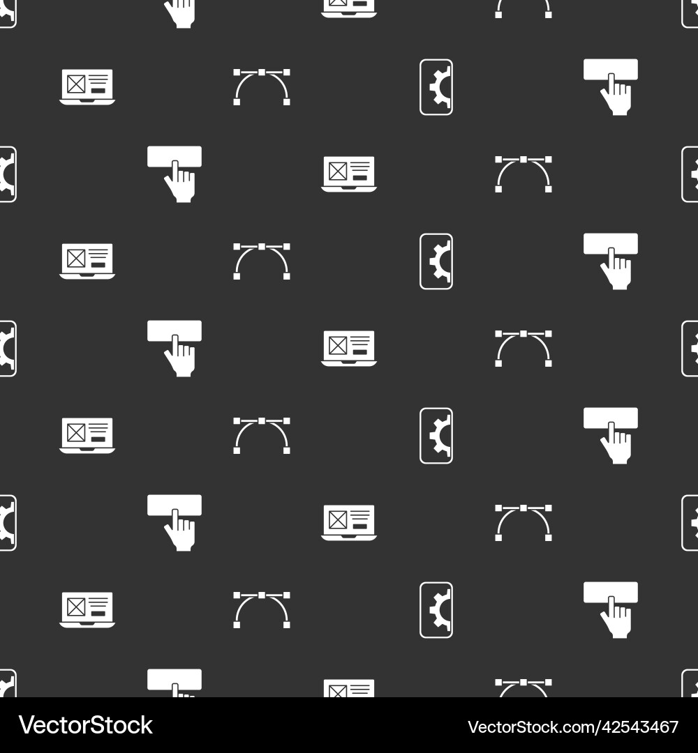 Set web development keyboard ui or ux design Set web development keyboard ui or ux design vector image