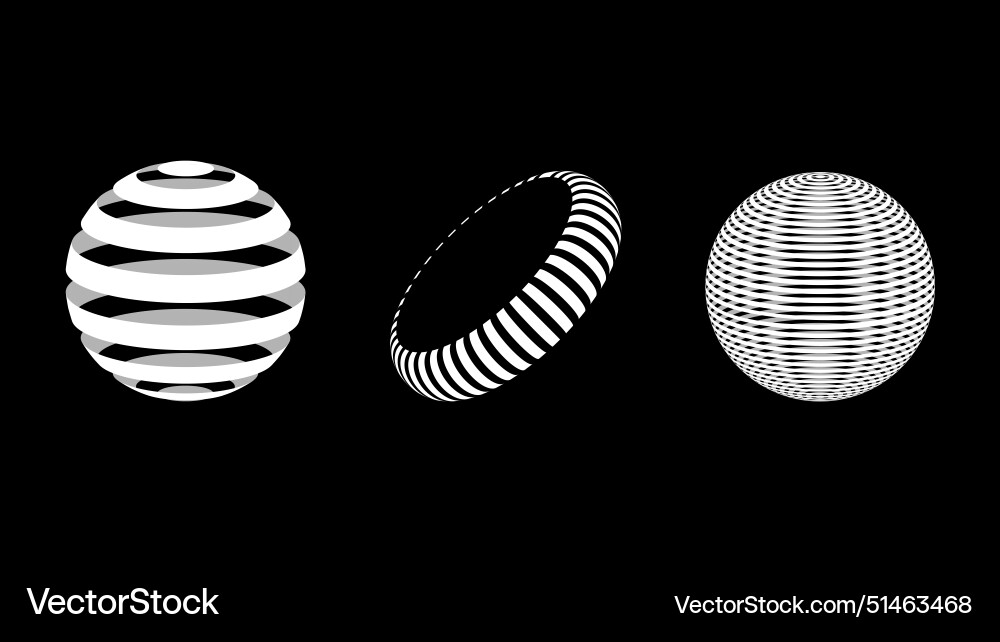 3d wireframe models of objects network line Vector Image