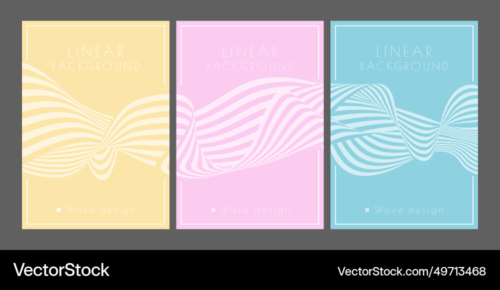 A pattern of wavy lines minimalistic abstract A pattern of wavy lines minimalistic abstract vector image
