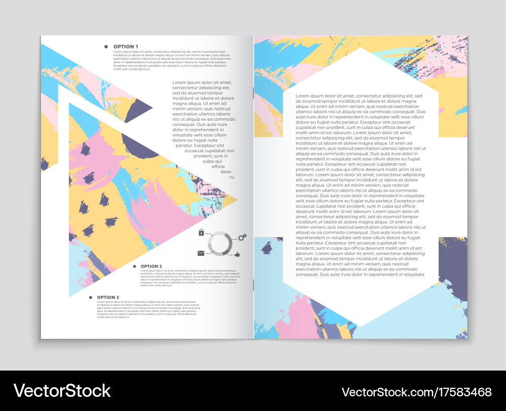 Abstract layout background set for art vector image