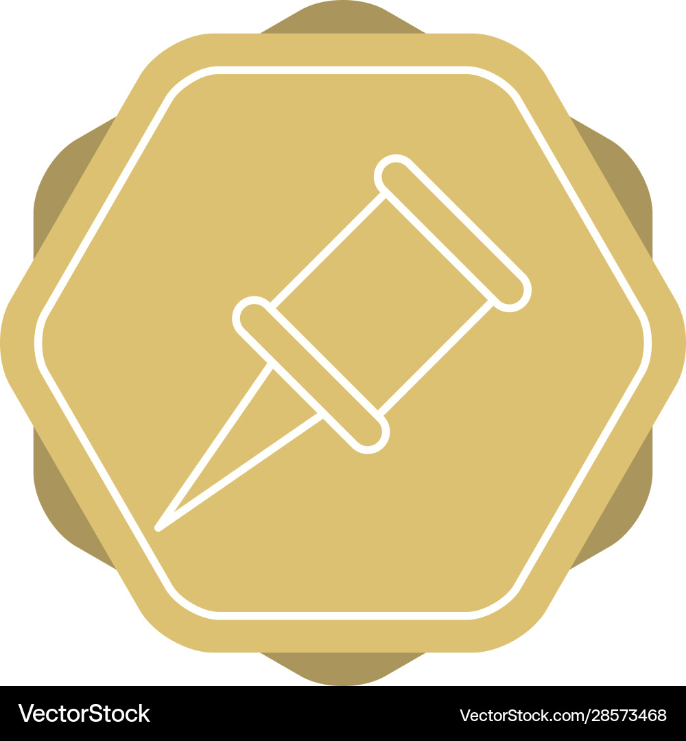 Beautiful pointer line icon Vector Image