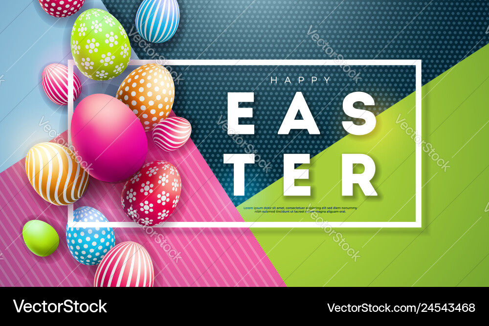 Colorful Easter Celebration Royalty Free Vector Image