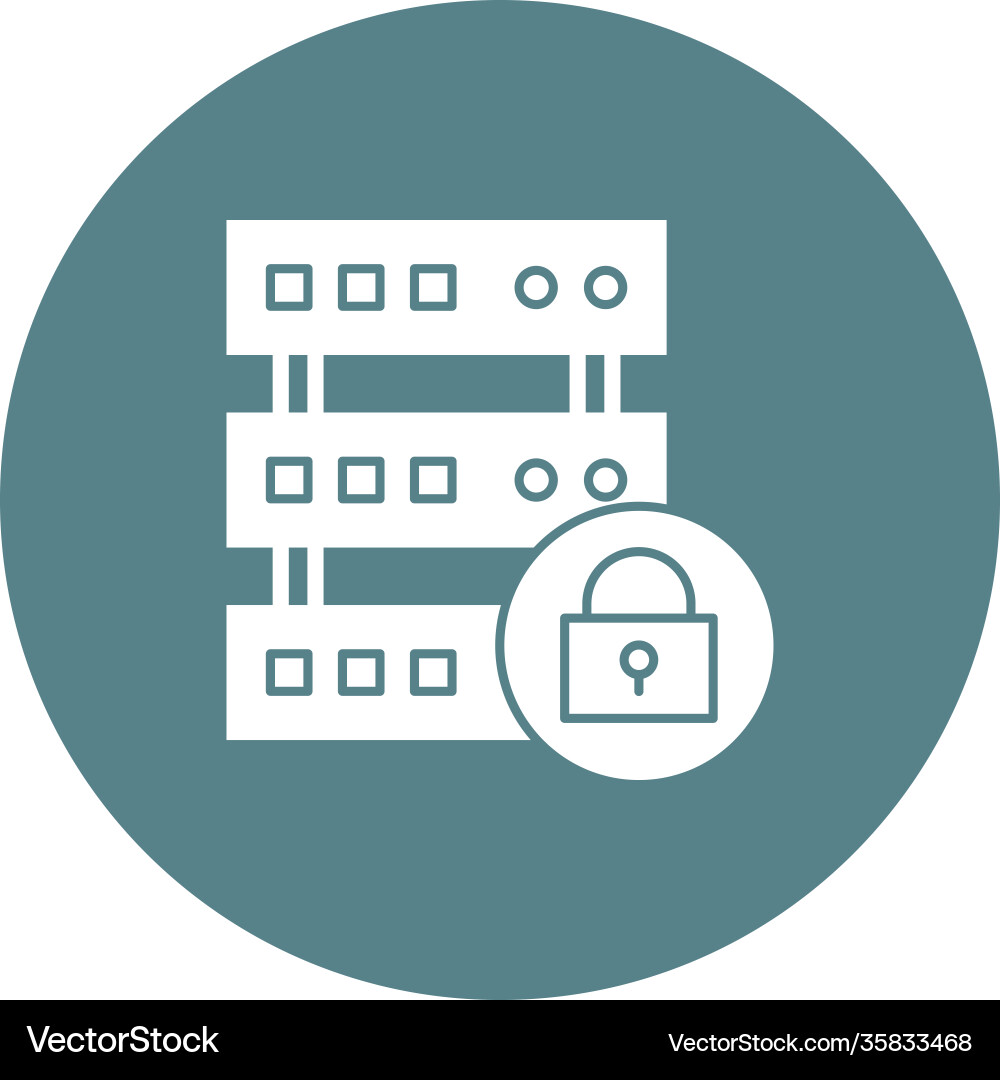 Database protection icon Vector Image