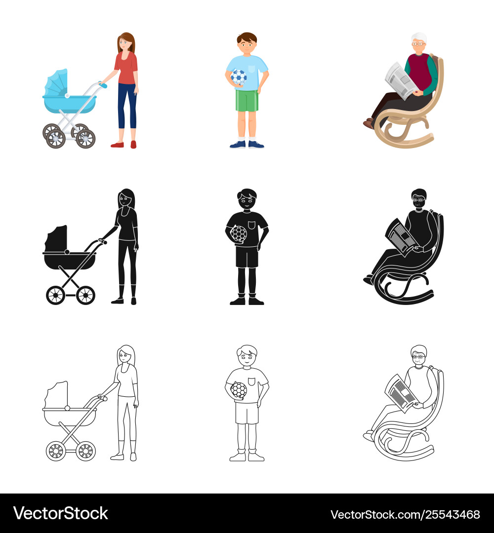 Isolated object character and avatar symbol Isolated object character and avatar symbol vector image
