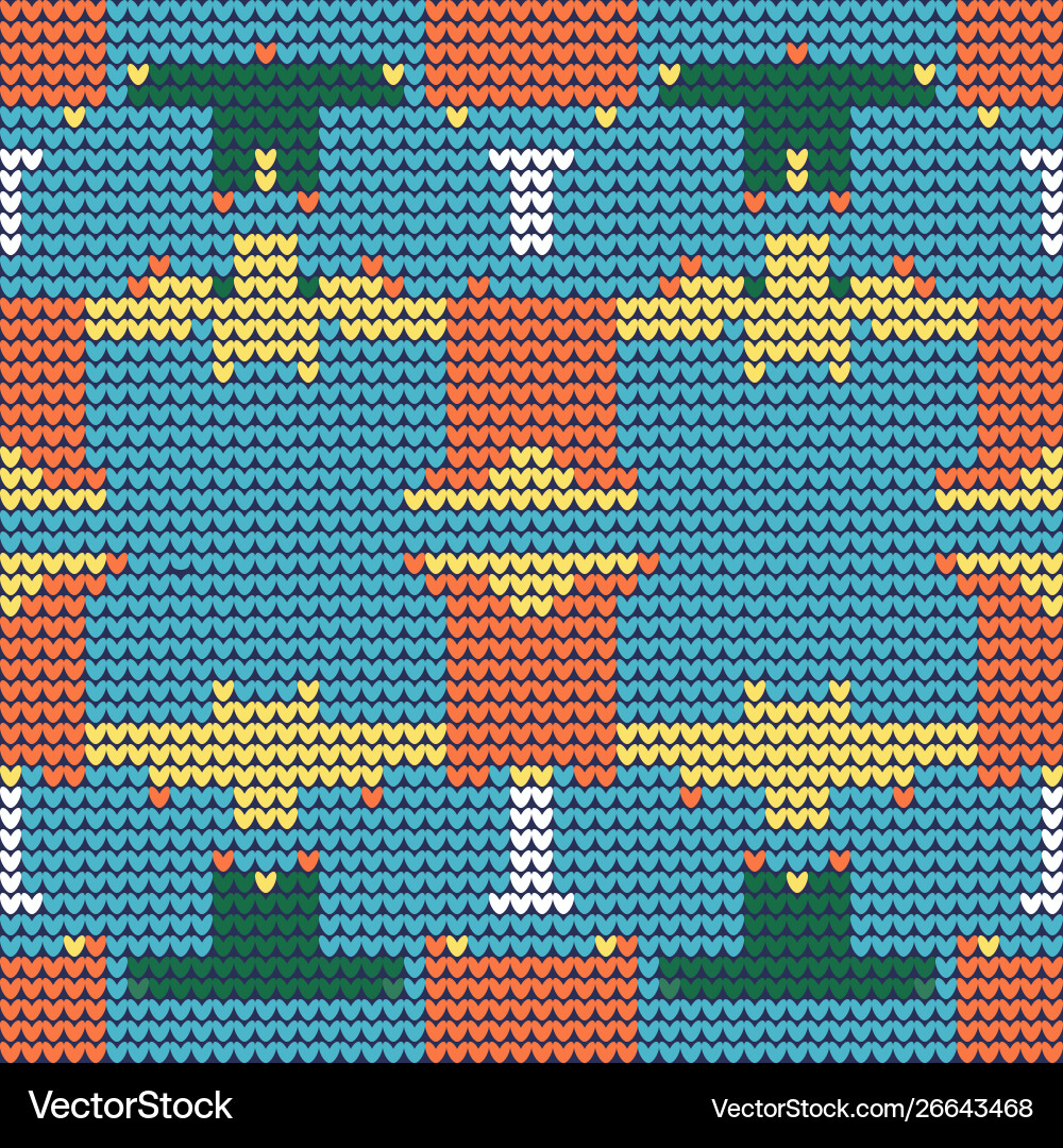 Knitted pattern Vector Image