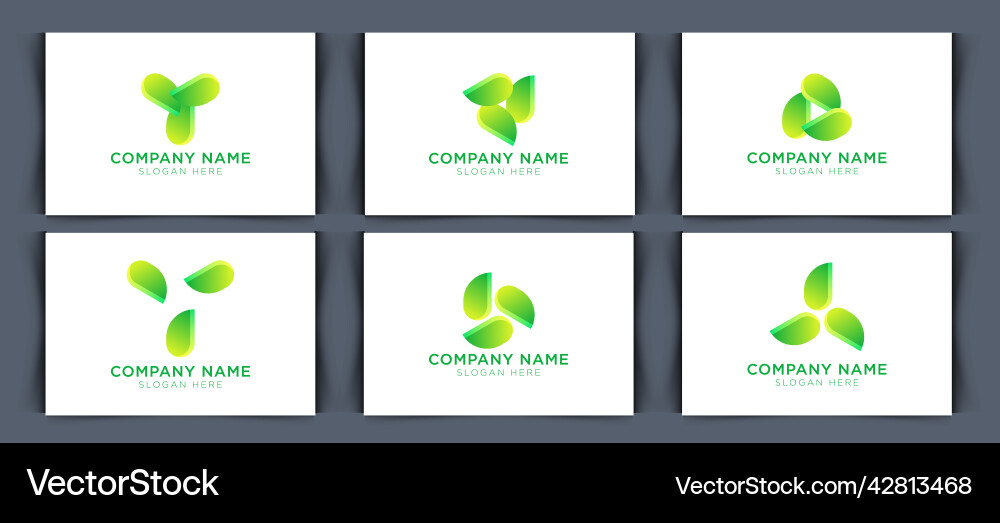 Leaves icon set isolated on white background Leaves icon set isolated on white background vector image