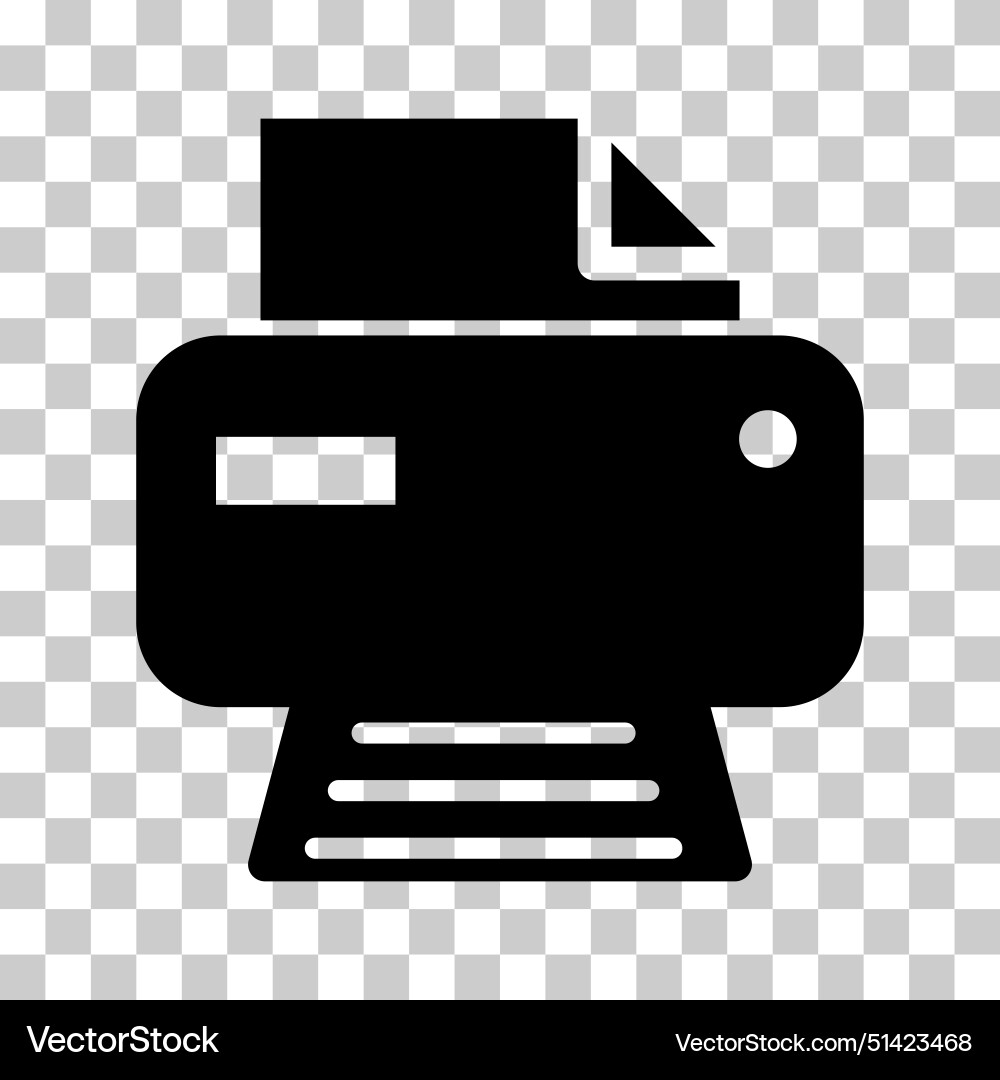 Printer document web icon printout machine Printer document web icon printout machine vector image