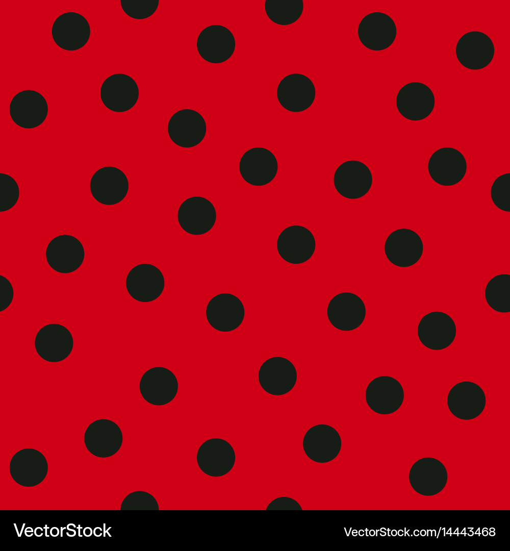Red Ladybug Pattern vector image