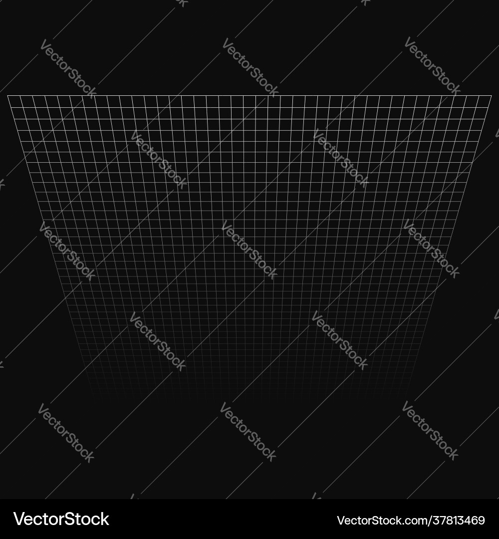 Abstract 3d grid mesh in perspective checkered Abstract 3d grid mesh in perspective checkered Vector Image
