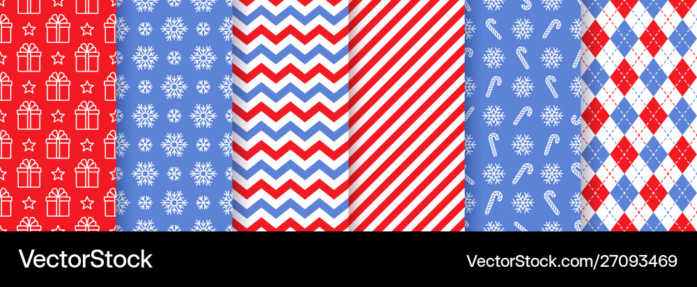 Christmas seamless pattern festive wrapping paper Christmas seamless pattern festive wrapping paper vector image