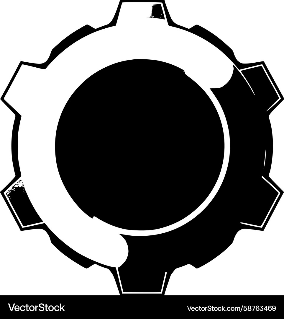 Dynamic Gear Loading Icon Vector Image
