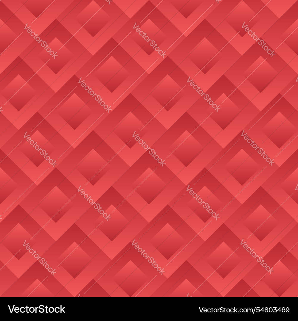 Seamless pattern with red rhombs Vector Image