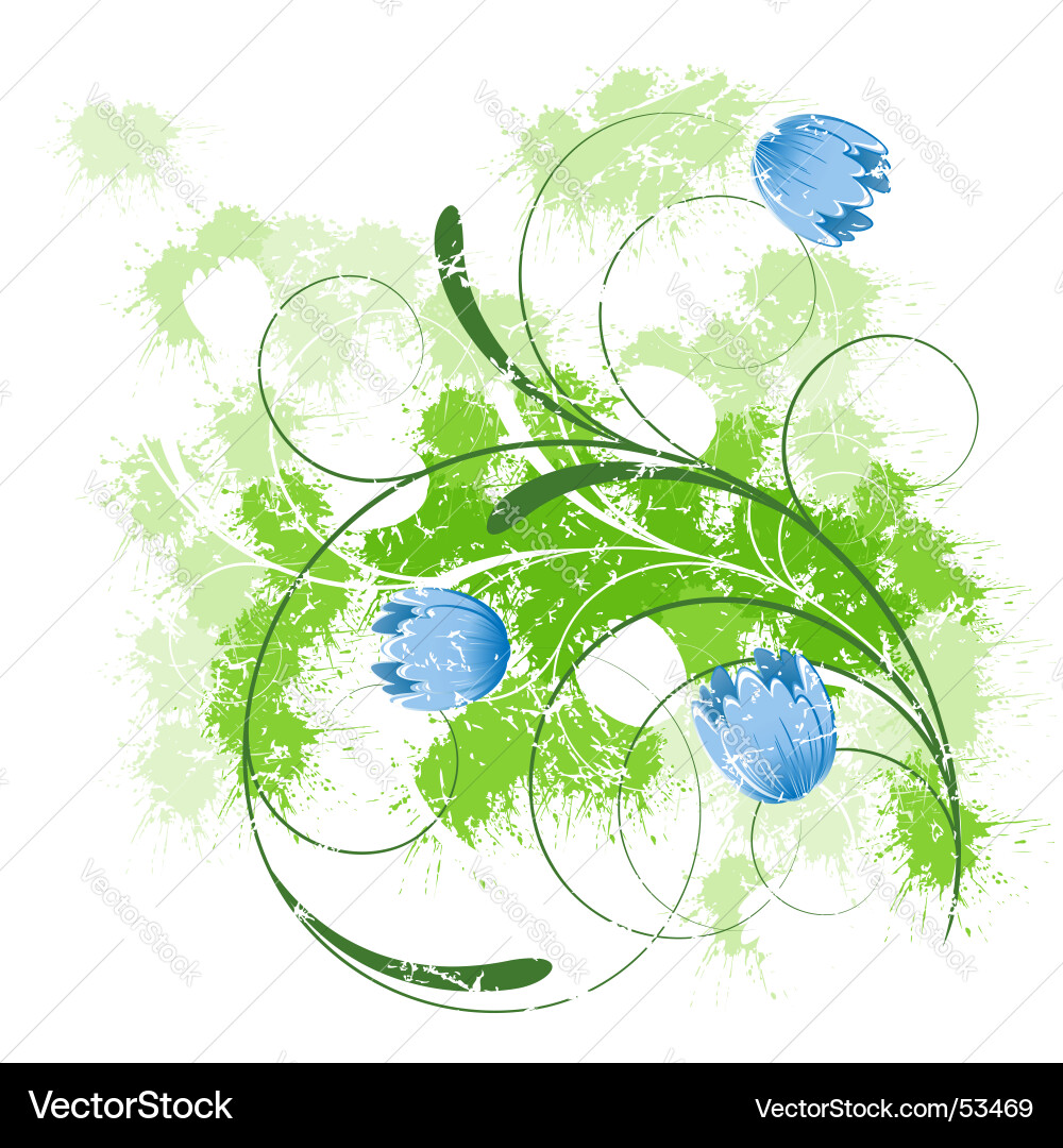 Spring background vector image