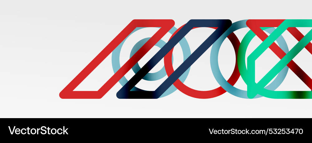 Abstract background - colorful circle lines Abstract background - colorful circle lines vector image