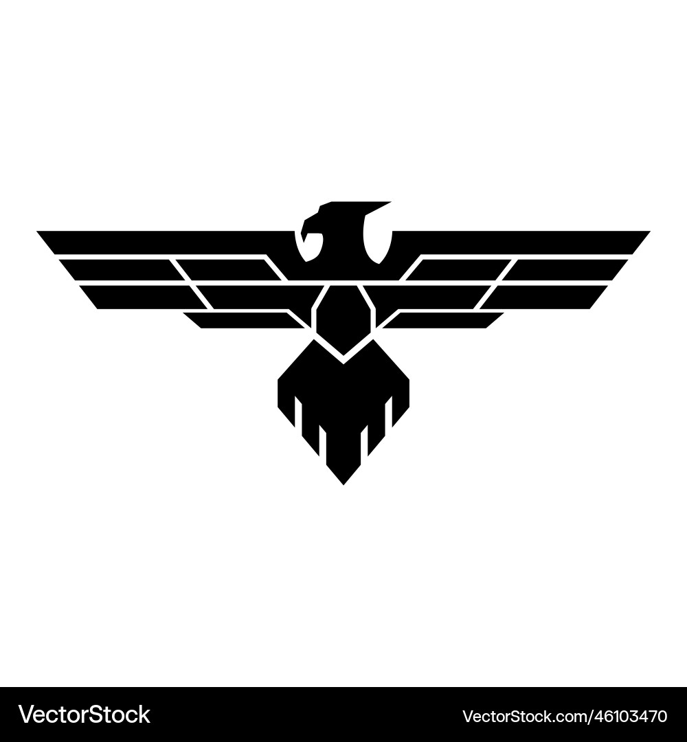 Eagle logo military design Royalty Free Vector Image