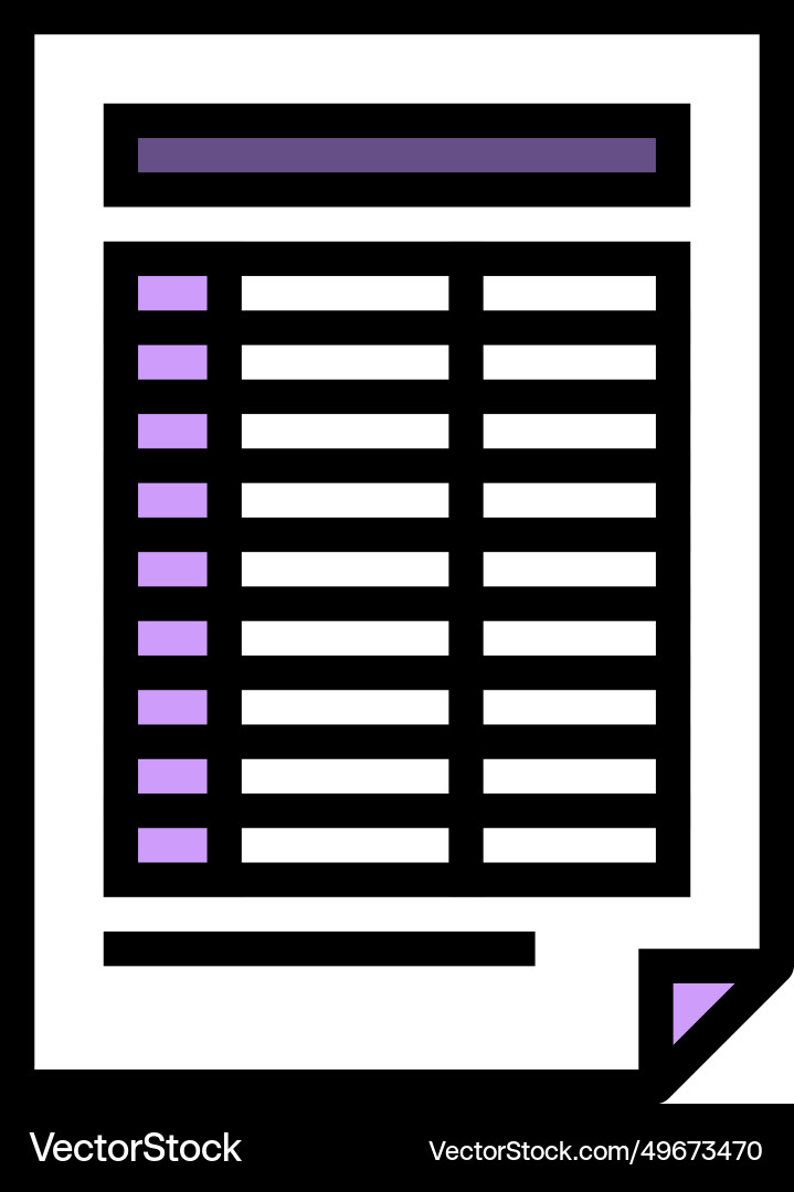 Form list color icon Form list color icon Vector Image