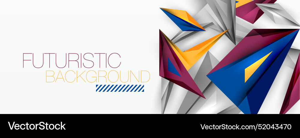 Minimal geometric abstract background low poly Minimal geometric abstract background low poly vector image