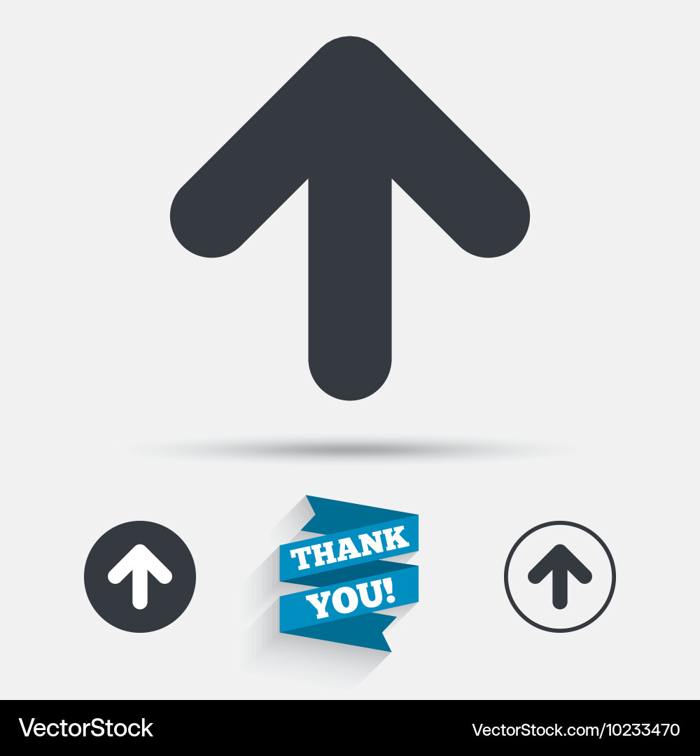 Upload sign icon button Vector Image