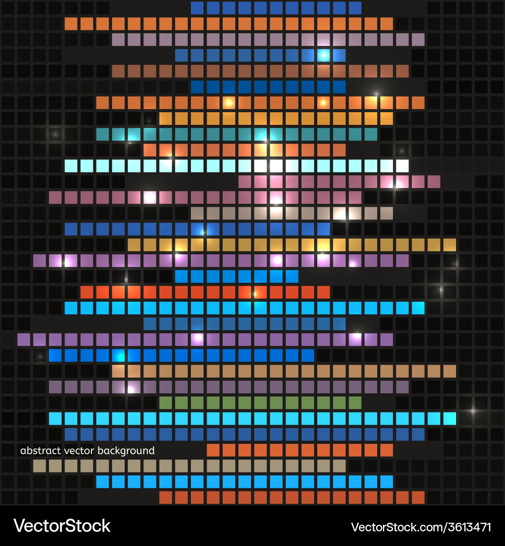 Abstract squares equalizer background vector image