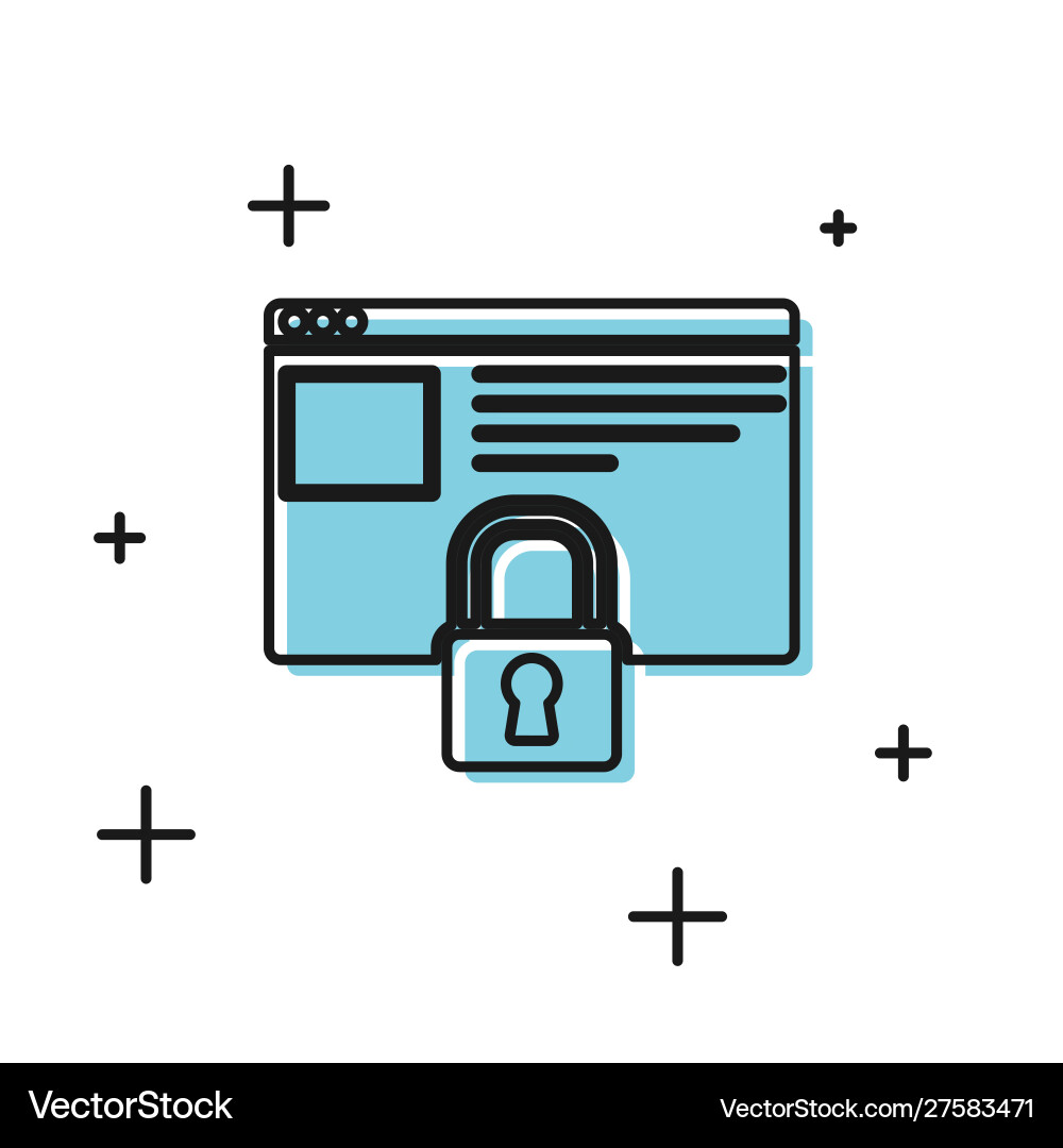 Black secure your site with https ssl icon Black secure your site with https ssl icon vector image