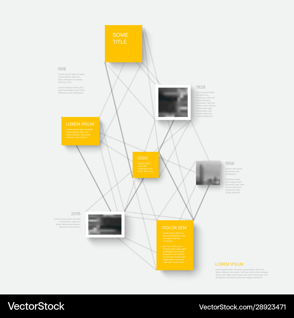 Modern infographic timeline report template vector image