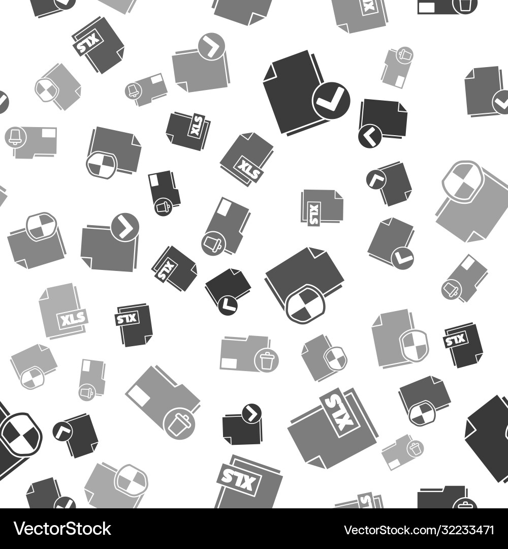 Set document and check mark xls file Set document and check mark xls file vector image