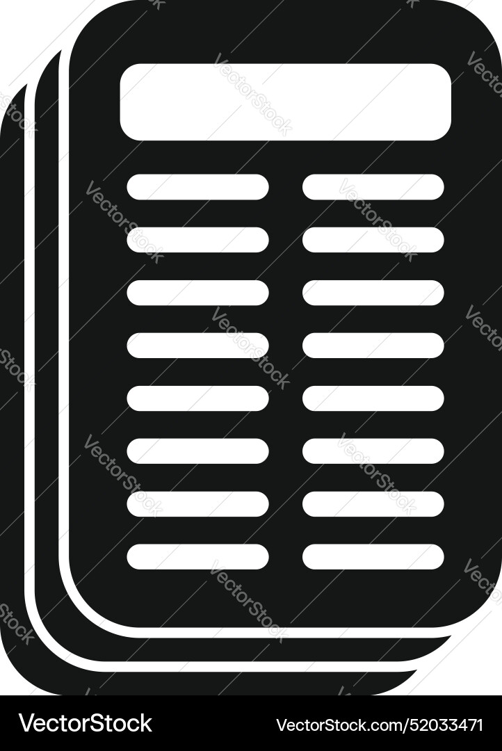 Stack of paper forms with text presenting Stack of paper forms with text presenting vector image