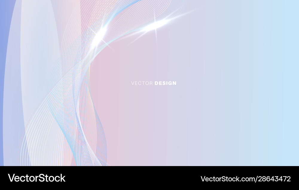 Abstract background with shiny waves and bokeh Abstract background with shiny waves and bokeh Vector Image