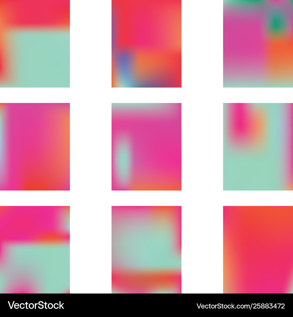 Bright blurred graphics from various combinations Vector Image