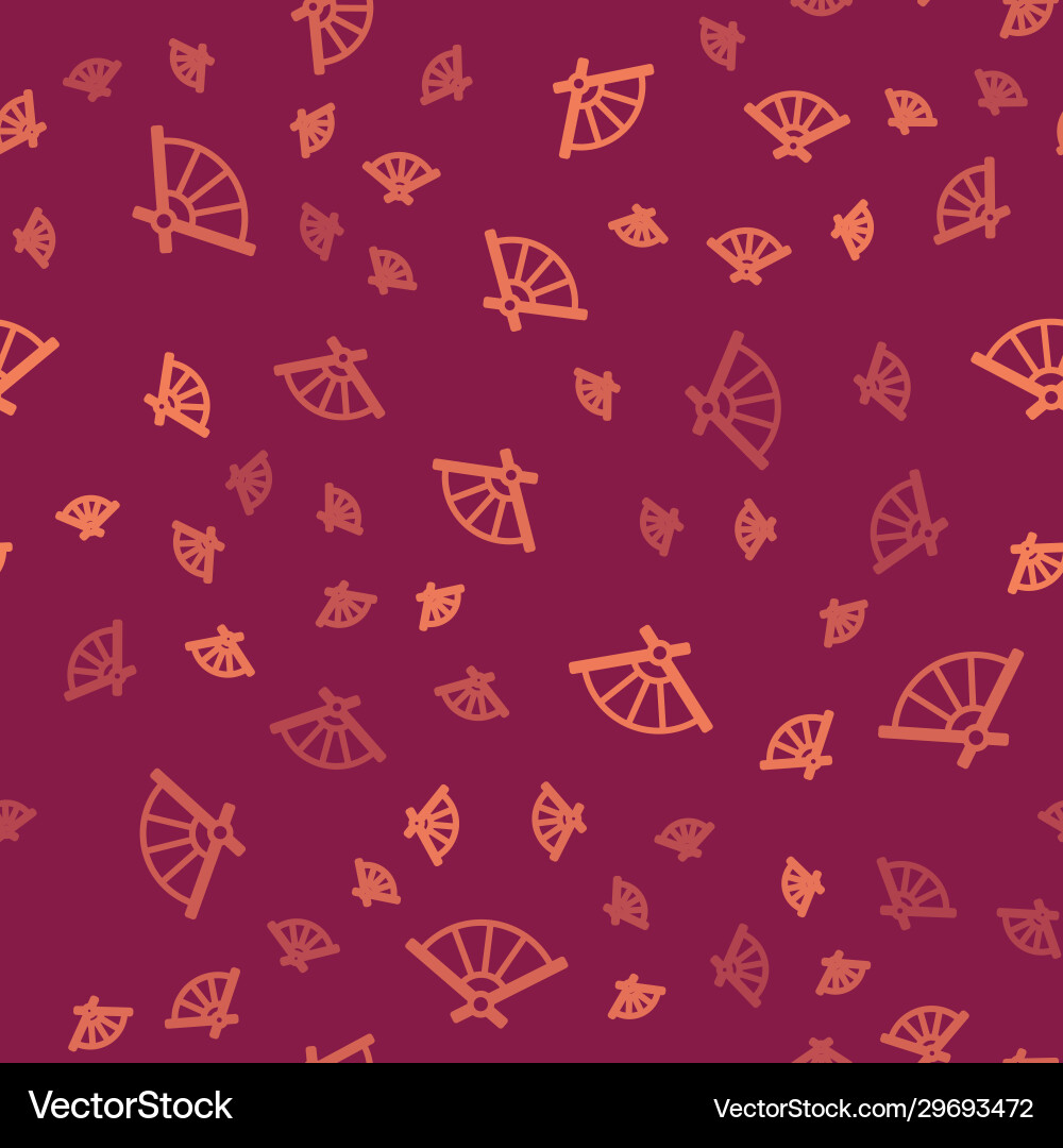 Brown line traditional paper chinese or japanese Brown line traditional paper chinese or japanese vector image