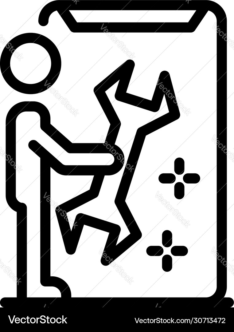 Fixing code icon outline style Fixing code icon outline style vector image