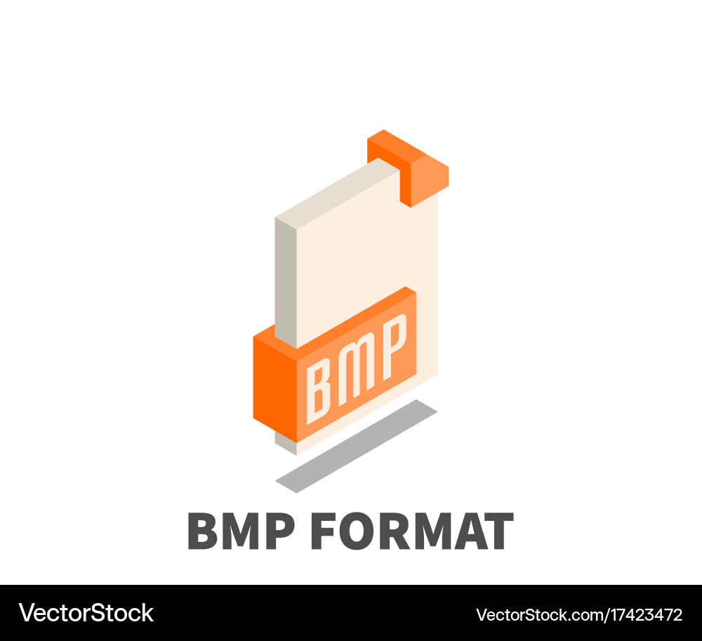 Image file format bmp icon symbol vector image