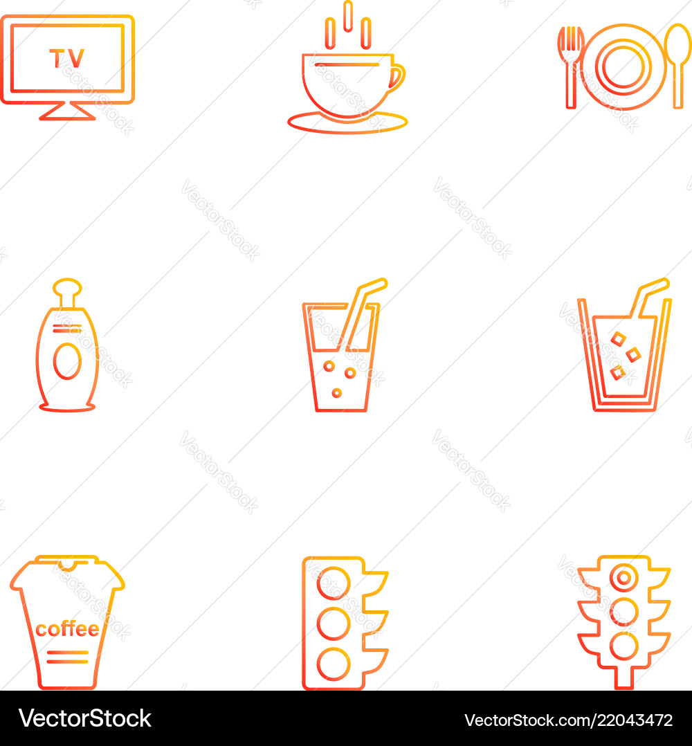 Multimedia camera user interface technology vector image