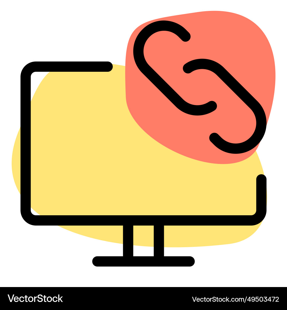 Online content access through a web address vector image